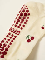 🍒 Little Cherry Petal Grip Pilates Socks