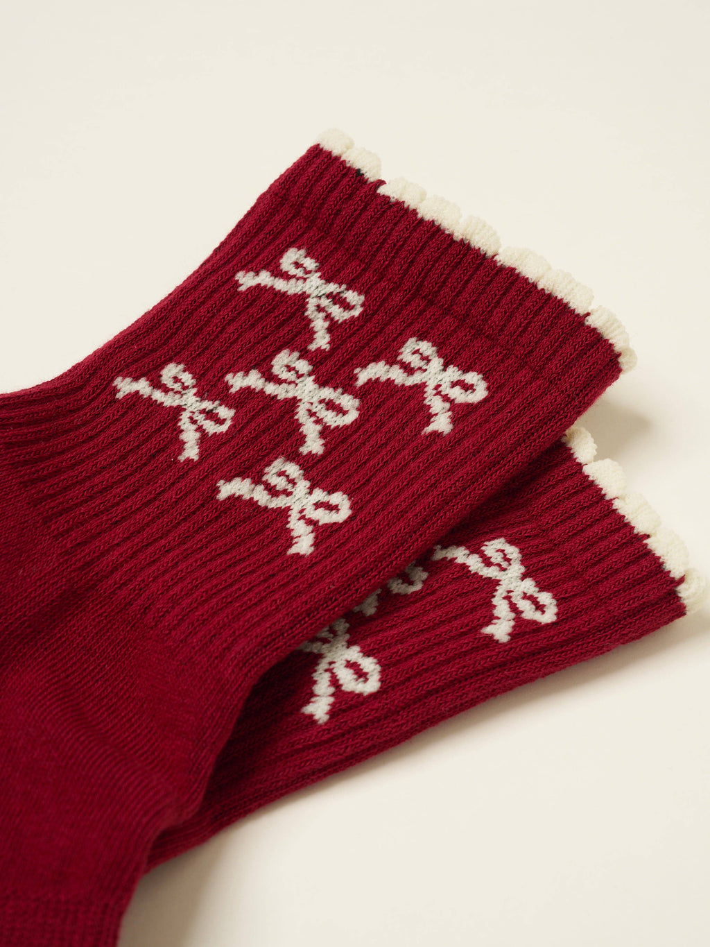 🎀 Ribbon Petal Grip Pilates Socks