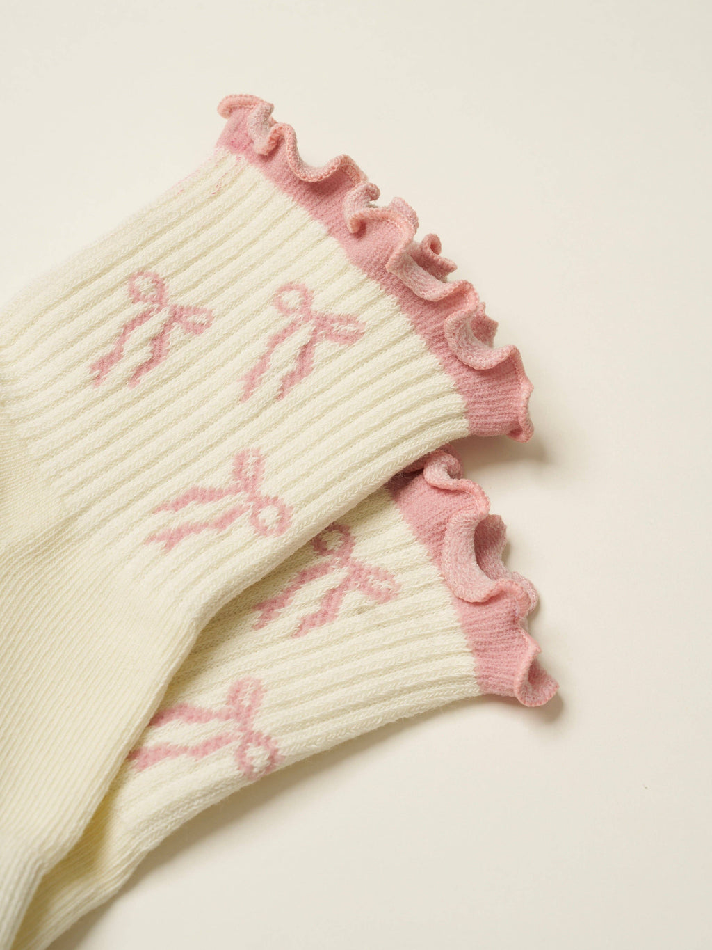 🎀 Bow Ruffle Grip Pilates Socks