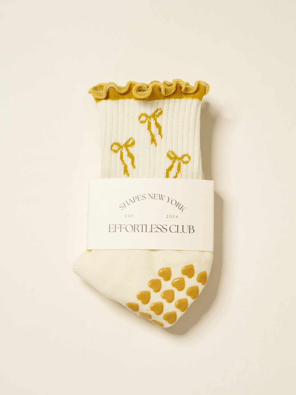 🎀 Bow Ruffle Grip Pilates Socks