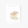 Bunny mini notecard