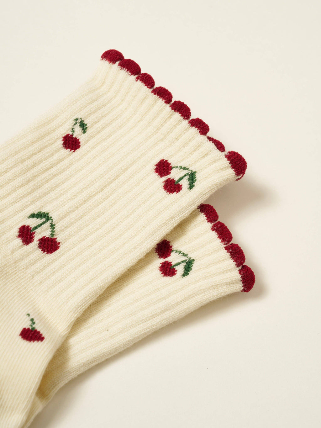 🍒 Little Cherry Petal Grip Pilates Socks