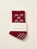 🎀 Ribbon Petal Grip Pilates Socks