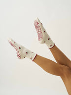 🍒 Little Cherry Petal Grip Pilates Socks