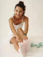 🎀 Bow Ruffle Grip Pilates Socks